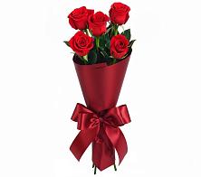 Букет 5 Красных роз Эдлесс Лав в Пятовском