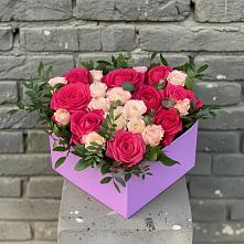 Цветочная композиция из Розы в коробке в Пятовском