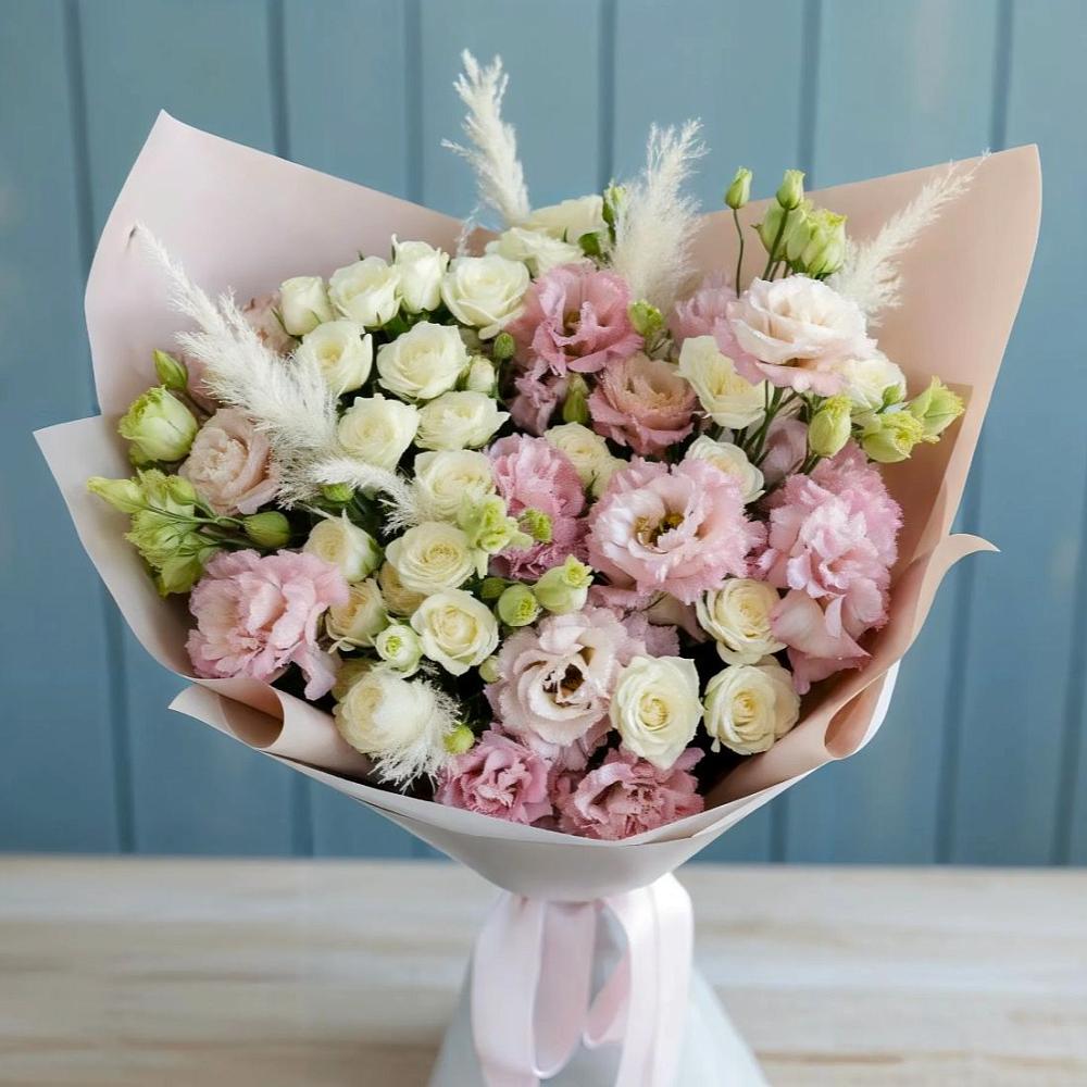 Букет цветов из: Альстромерии и Розы в Пятовском