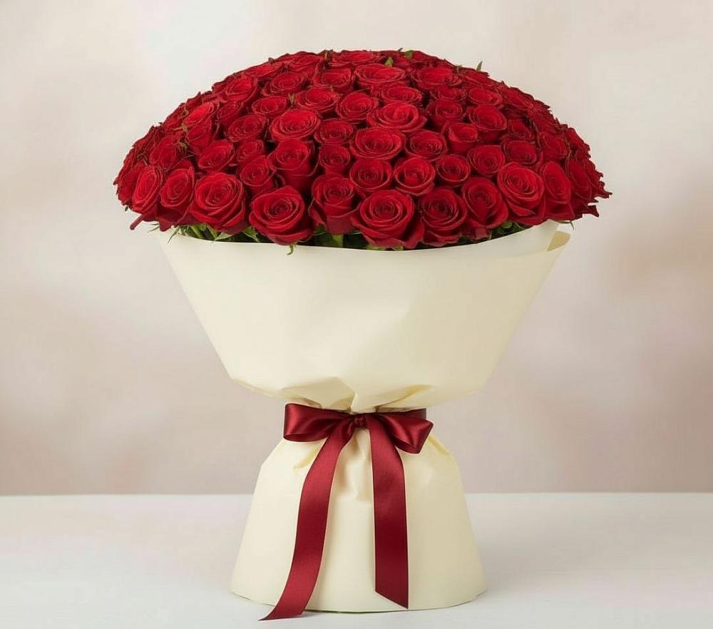 Букет 101 Красная роза Милано в Пятовском