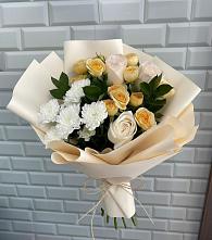 Букет цветов из:  Розы и Хризантемы в Пятовском