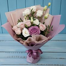 Букет цветов из:  Розы и Лизиантусы #REPLACE_PRED# Пятовском