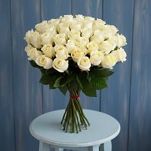 Букет 51 Белая роза Эдлесс Лав #REPLACE_PRED# Пятовском