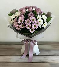 Букет цветов из:  Хризантемы и Розы в Пятовском