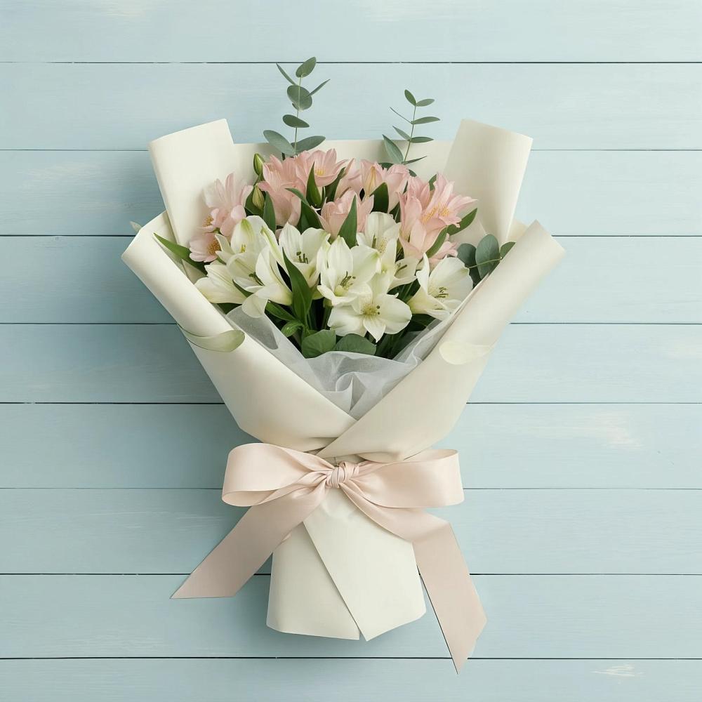 Букет цветов из: Альстромерии в Пятовском