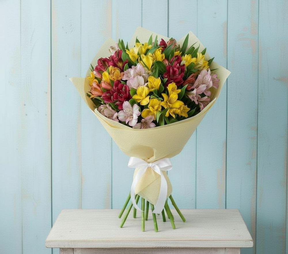 Букет цветов из: Альстромерии в Пятовском