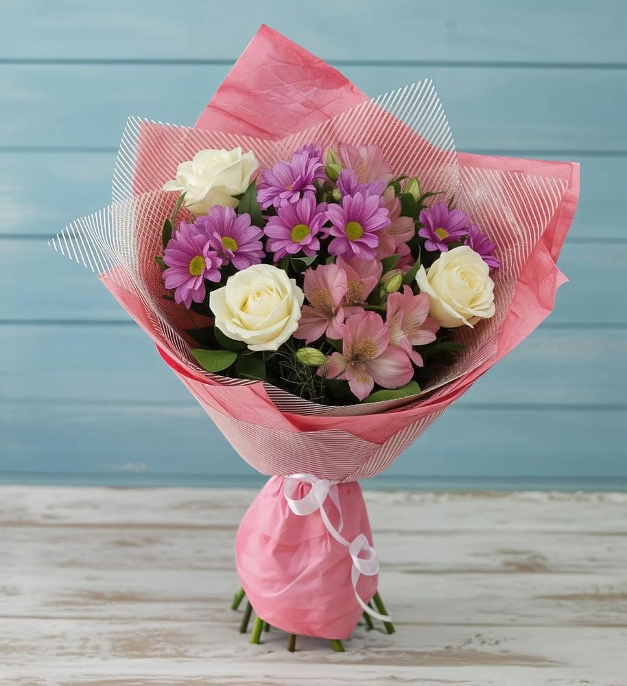 Букет цветов из: Герберы в Пятовском