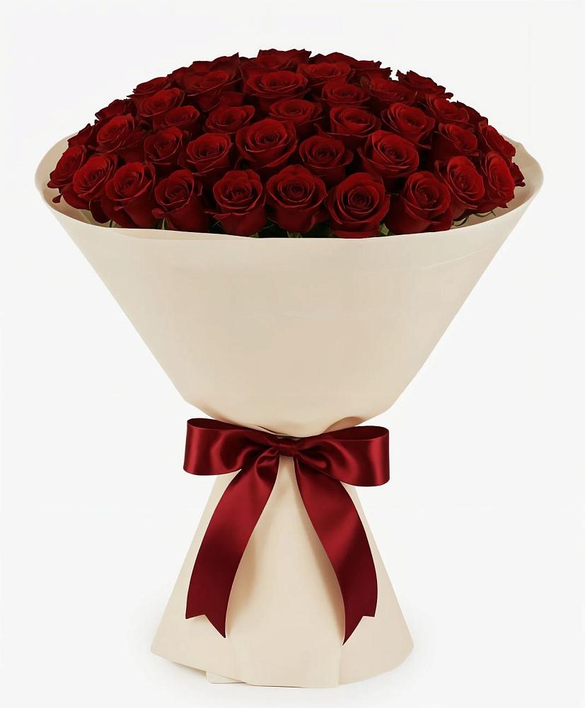 Букет 101 Бордовая роза Блэк Бакарра в Пятовском